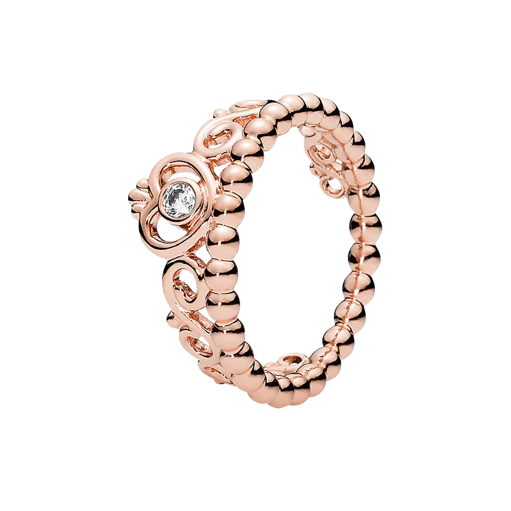 Charming Woman's Adjustable Fitted Ring Featuring a Classic Wishbone Design Accented by Glittering CZ Stones