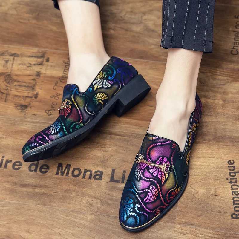 Italian Leather Shoes Men Dress Loafers Brand Business Formal Shoe Slip Mocassins Barber Wedding Party Shoe Sapato SocialXJ250113