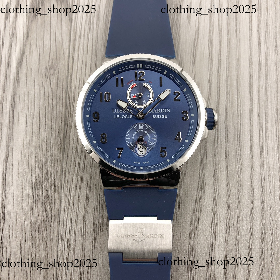 Ulysse Wristwatches Mechanical Movement Wristwatch Designer High Quality Diving Watch Delicate Unique Strap Clock Relogio Ulysses Nardin Watch Montre De Luxe