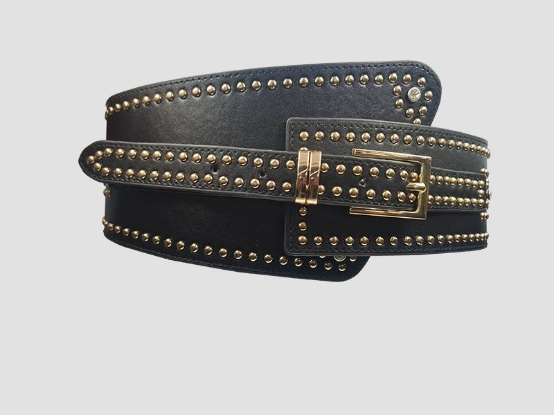 Women's Elastic Waistband with Skirt Waistband Wide Waistband Dress Sweater Decoration Hundred Black Belt