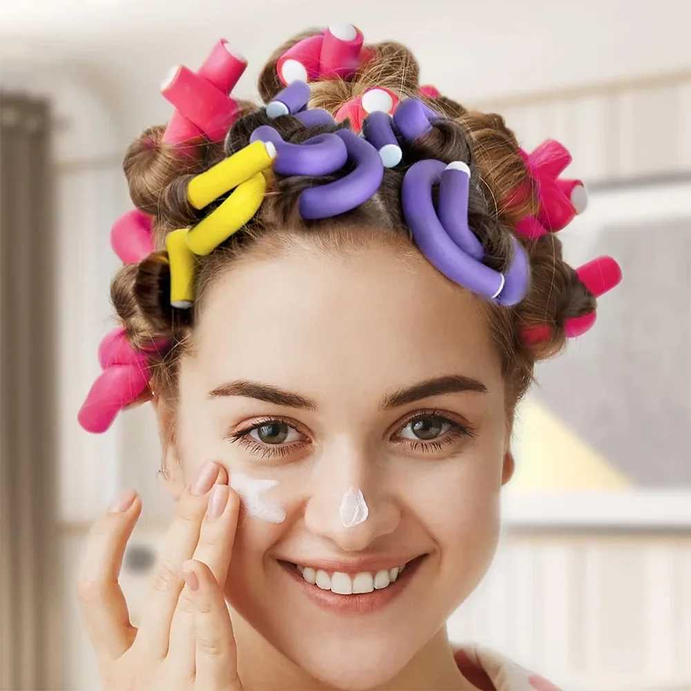 10 pieces of universal perm curling stick Flexible curling stick Manufacturer of soft foam curling tool Hot curling W250113