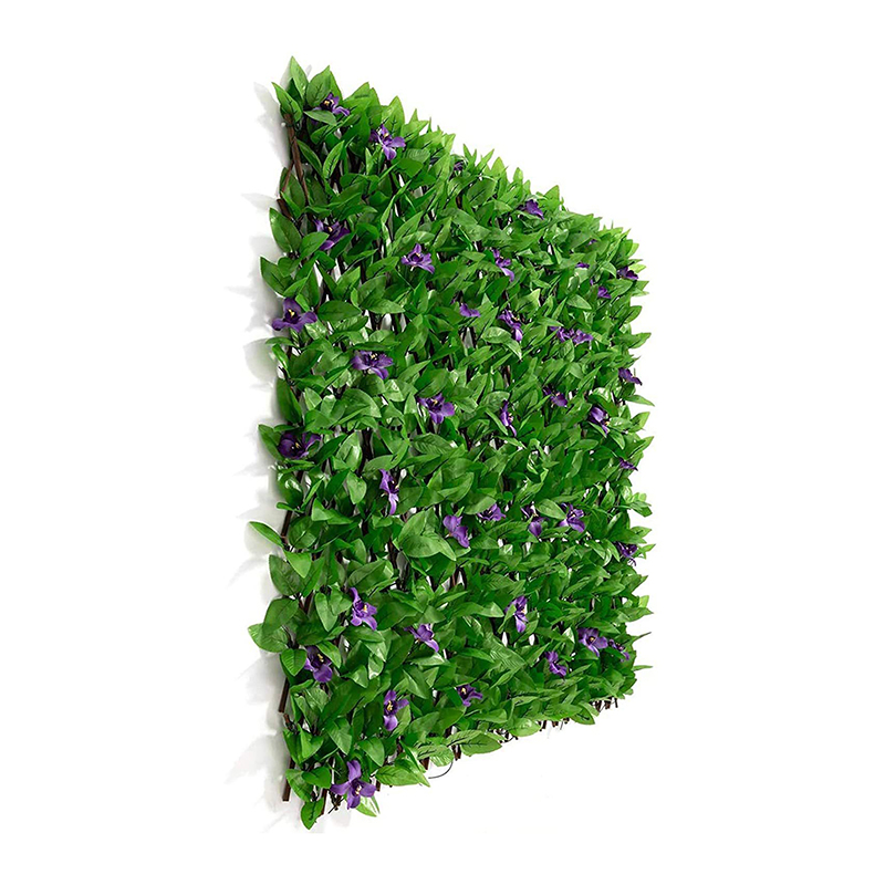 Simulated Expanding Fence Leaf Wooden Fence Telescopic Fake Plant Balcony Privacy Screen Garden Supplies Trellis Home Decor