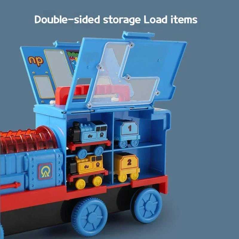 Thomas and Friends Rail Train Suit Racing Track Orbital Set Big Size Train Storage Box Toy Casting Alloy Model Children Toy Gift X250113