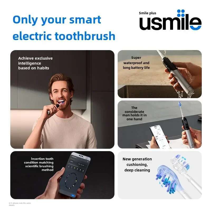 Huawei Choice Usmile Electric Digital Toothbrush Male and Female Adult Couple Smart Gift Box U7 Pro