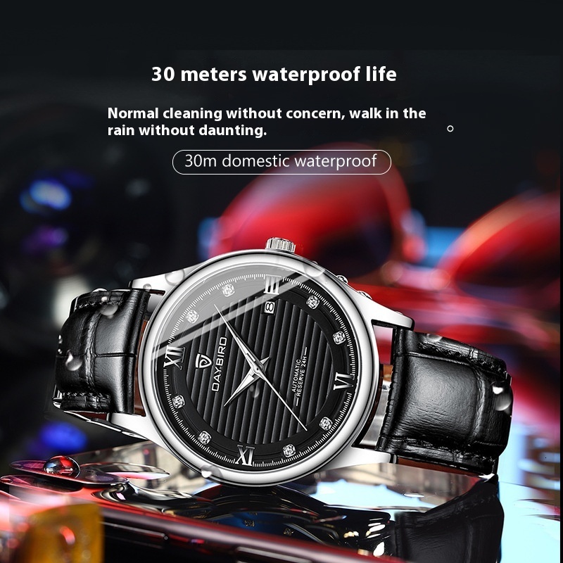 new design Stylish Men's Watch with Automatic Movement and Night Glow Feature