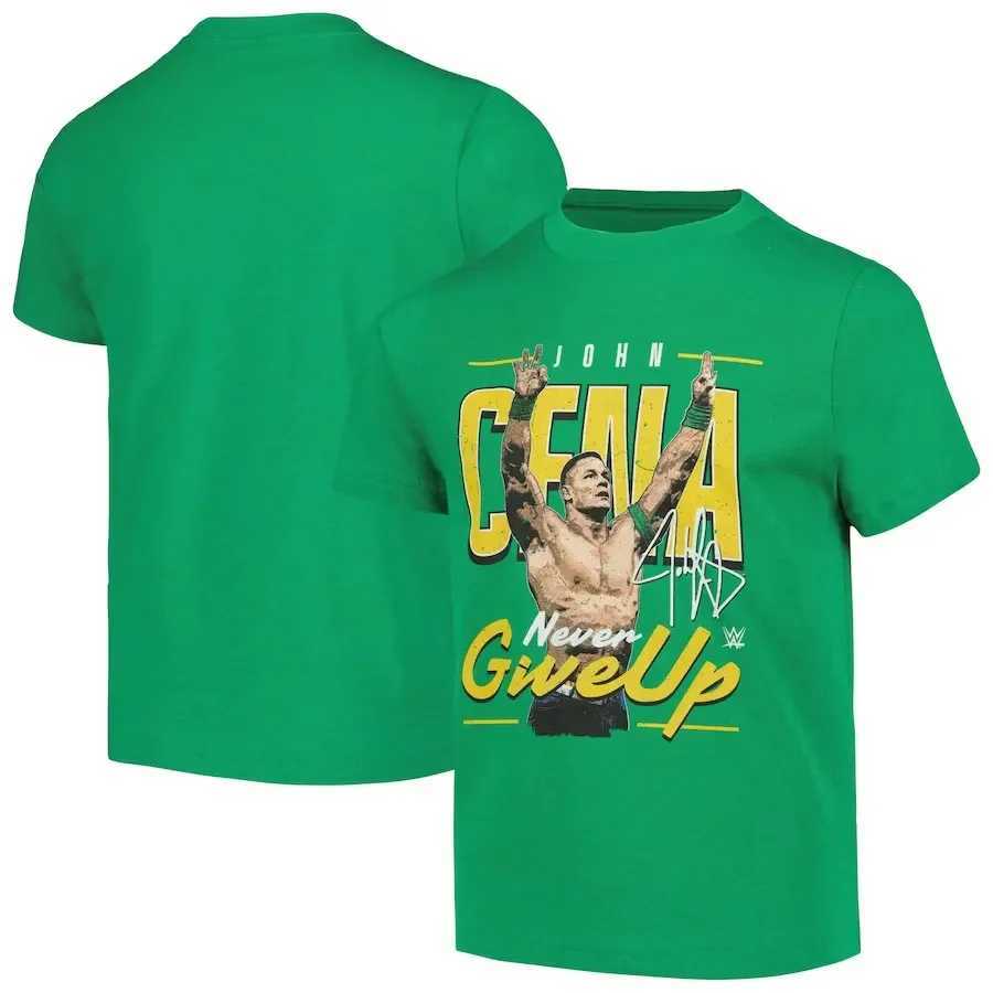 Summer Mens 3D Printing Male Wrestler John Cena T-shirt Womens Street Sports Round Neck Breathable and cool X25011316