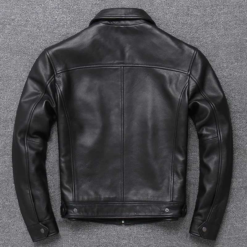 100% Natural Genuine Leather Jacket Men Winter Spring Streetwear Sheepskin Coat Man Moto Biker Real Leather Jackets X2501131