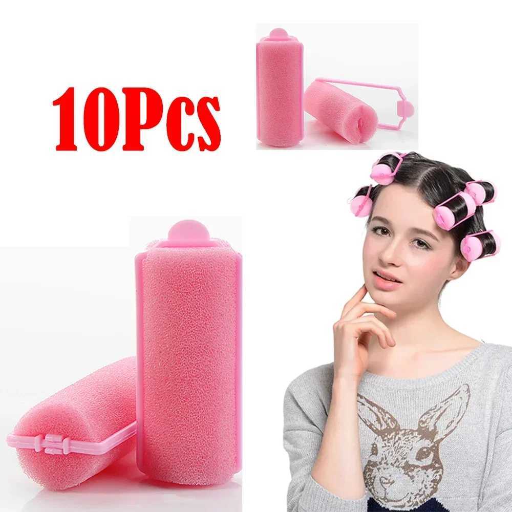 10 pieces of soft sponge foam hair roller sleep curler DIY family hair tools hair salon W250113