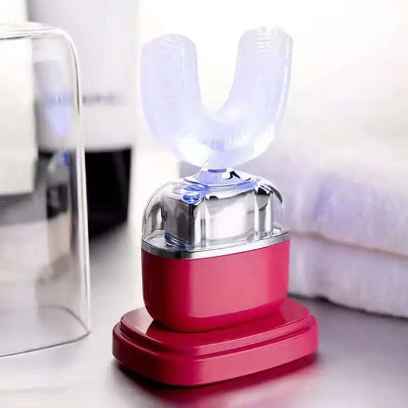Automatic Ultrasonic Toothbrush U Shape Whitening Brush Teeth Massage USB Charging Base Personal Care Appliances for Adult