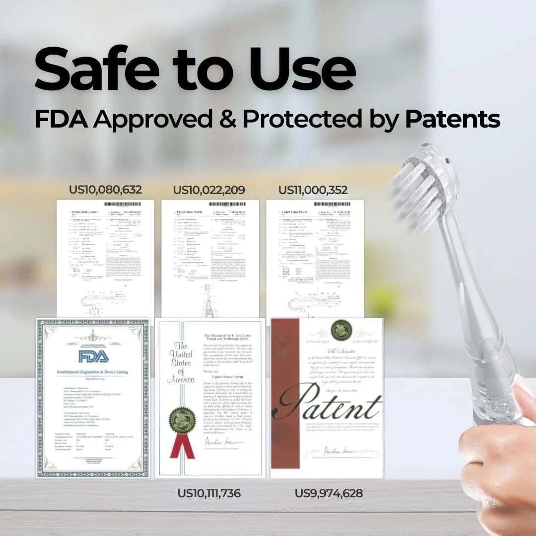 G100 Electric Suction Toothbrush with Built-in Oral Suction, Sonic Vibration, LED Light, Portable for Dysphagia & Aspiration