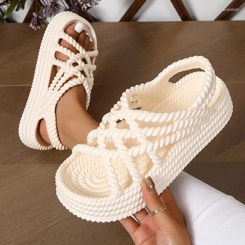 Sandals 2025 Summer Fashion Comfortable And Wear-resistant Thick-soled Beach Casual For Women Trendy Heel hurenlakeshoes hurenlakeshoes hurenlakeshoes