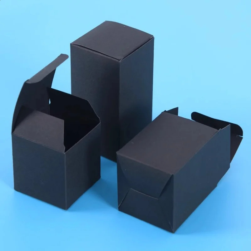 50pcs Multi Size Candy Gift Box for Handmade Soap/Jewelry Gift Packaging Box Party Favor Supplies Cardboard Packing Boxes 250106