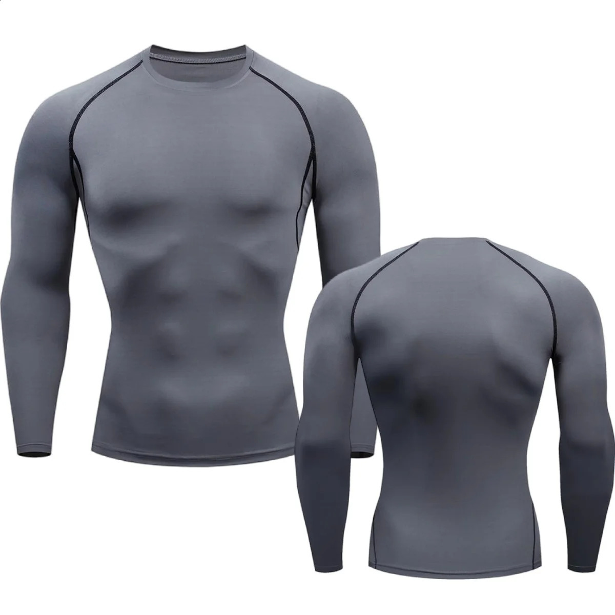 Mens Sport Compression Sweatshirt Gym Tight Running Tops for Fitness Tshirt Muscle Training Clothes Jogging Rashguard Dry Fit 250113