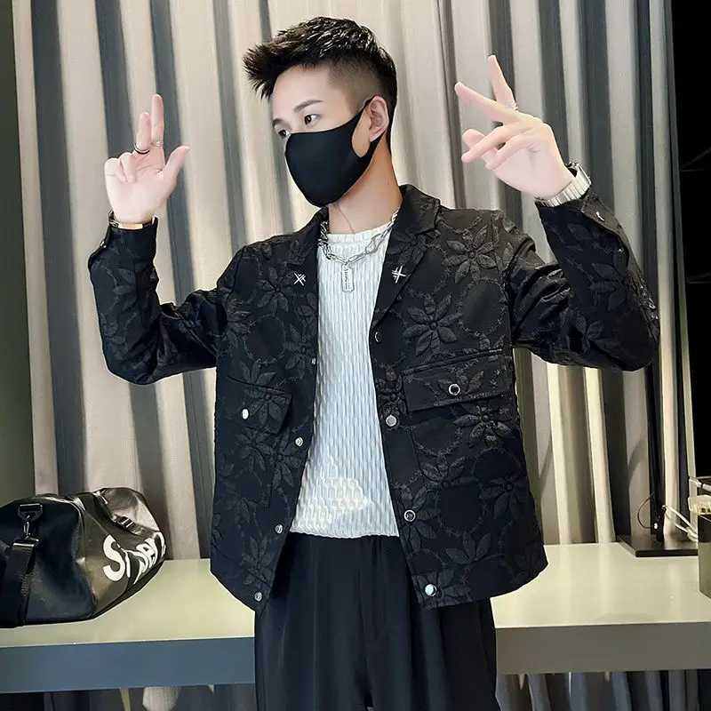 Man Coat Spring Autumn Graphic Wite Cargo Jacket for Men Cheap Sale Casual Joker High Quality Clothes Offer Deals Y2k Cold Coats X250113