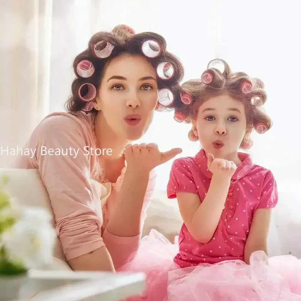 Huge size self clip hair hook roll suit non heat curler salon hair salon hair curler foam curler Cabello W250113