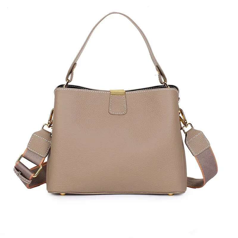 Genuine Leather Tote New First Layer Cowhide Versatile Women's Niche Shoulder Crossbody Bag