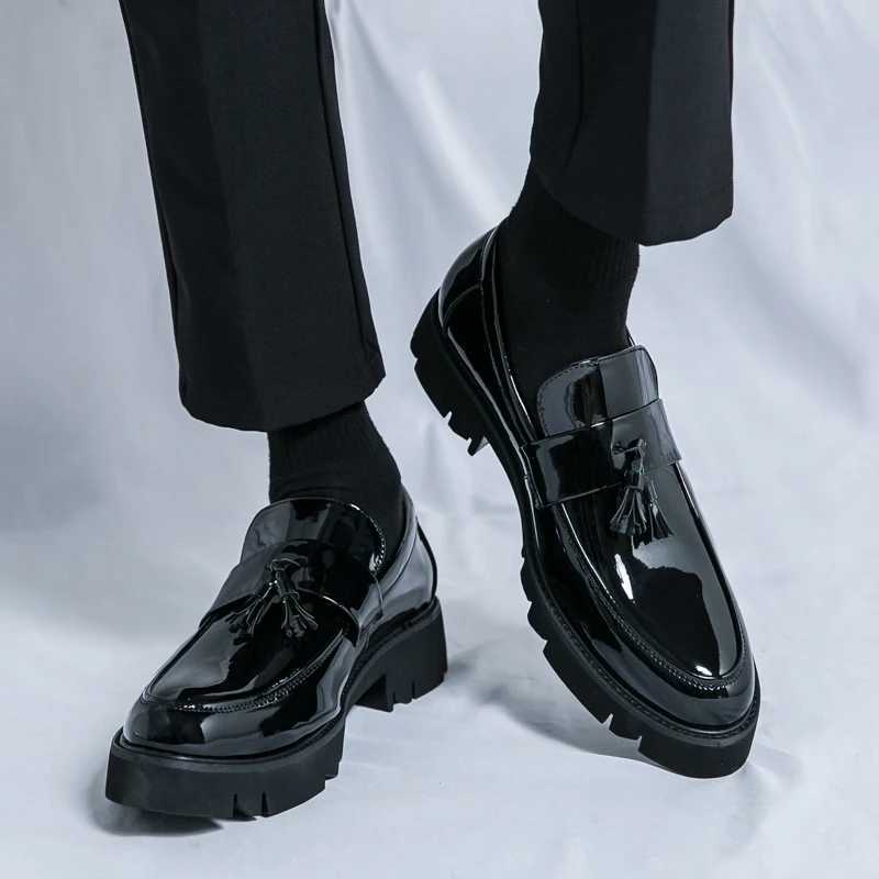 2024 Vintage Leather Shoes Are Suitable for Mens Business and Casual Wear Mens Shoes Are Comfortable and BreathableXJ250113