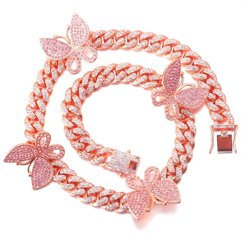 Moissanite butterfly necklace new style manufacturers direct sales at low prices fast arrival free delivery