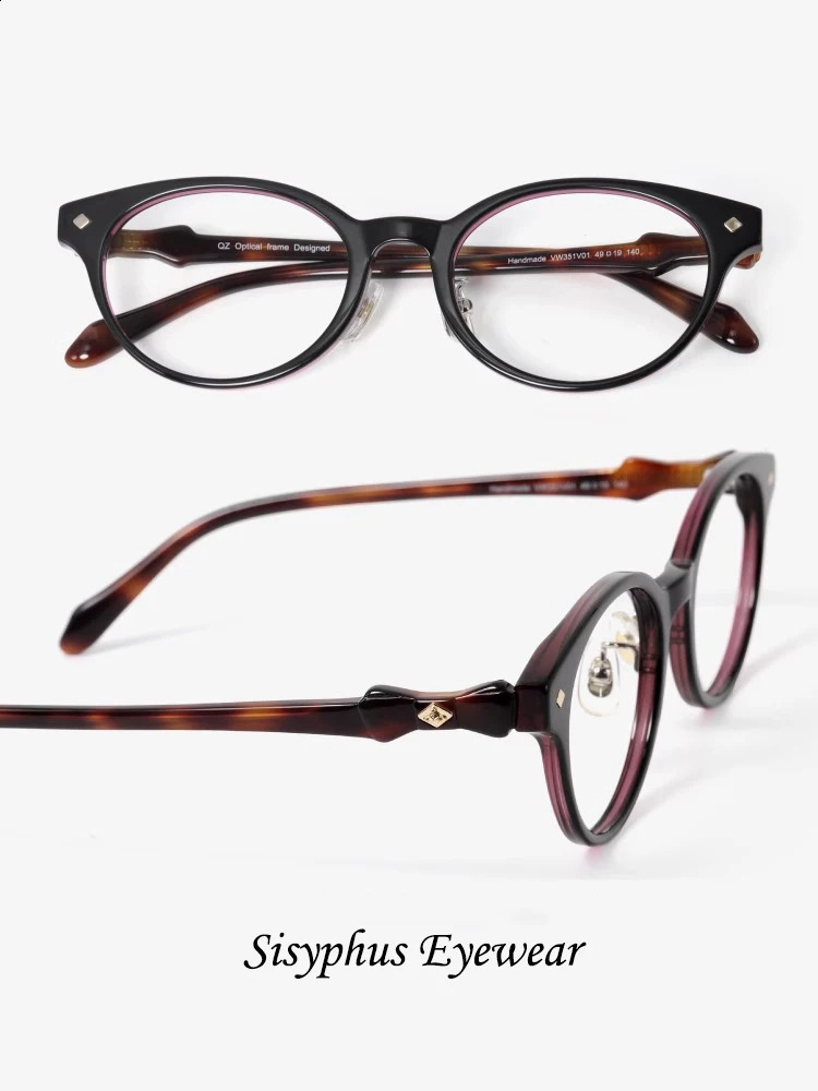 Vivienna Vintage Nerd Glasses with Nose Pads Retro Butterfly Temples Blue Light Blocking Eyeglasses Frames 250110