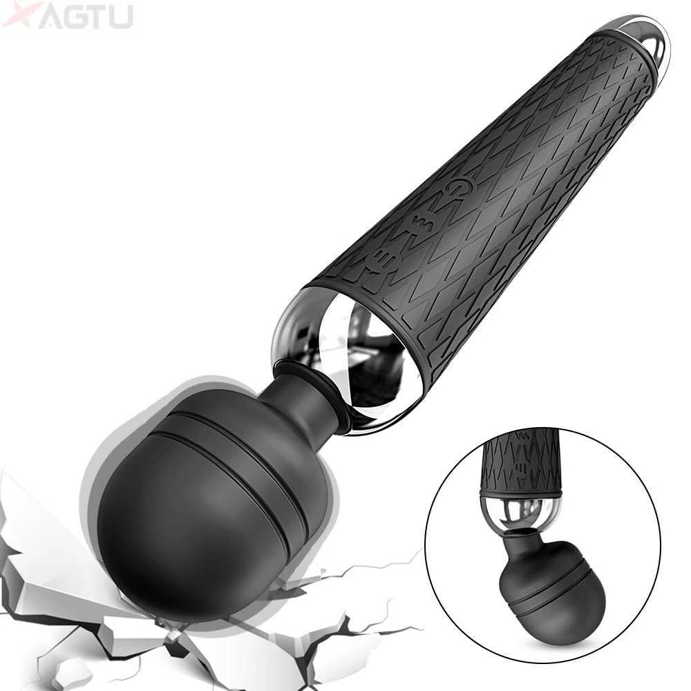 Wireless Dildos AV Vibrator Magic Wand for Women Clitoris Stimulator USB Rechargeable Massager Goods Sex Toys for Adults 18W250113