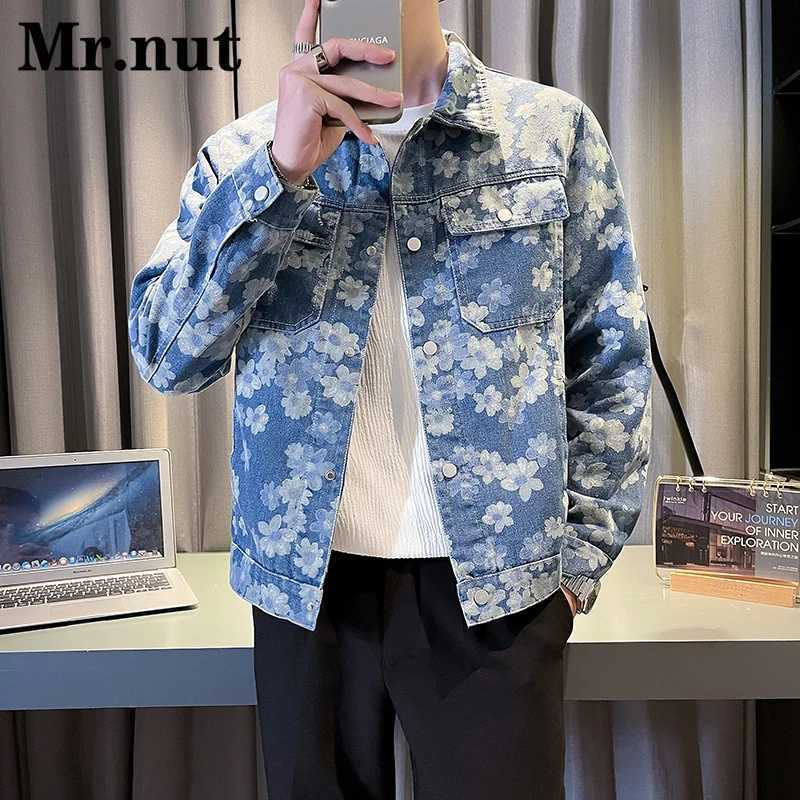 Denim Jackets Clothing Stylish Male Coat Spring Autumn Outerwear Tops Casual Clothes Fashion Lapelcollar High-Quality Jacket X250113