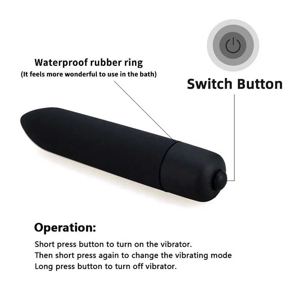10 Speed Mini Bullet Vibration Adult Female Dildo Clit Stimulation Sex Toy Vibrating Jump G Spot Vagina Vibrator For Women W250319