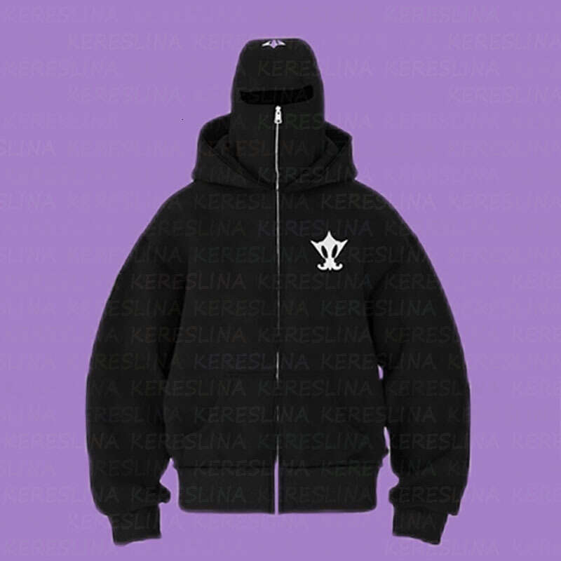 Overseas trendy brand double hat design letter hooded autumn and winter unisex loose Y2K sweatshirt