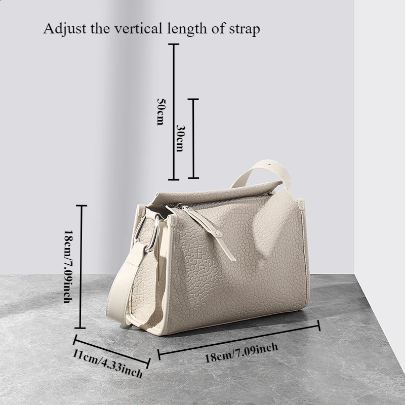 High-quality Womens Genuine Leather Handbag Fashionable Single Shoulder Pillow Bag 2025 Ladies Small Crossbody Bag 250106