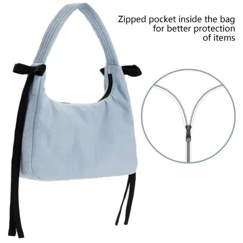 New American Niche Design Baggu Small Bow Portable Armpit Fashionable Casual And Versatile Women's Bag
