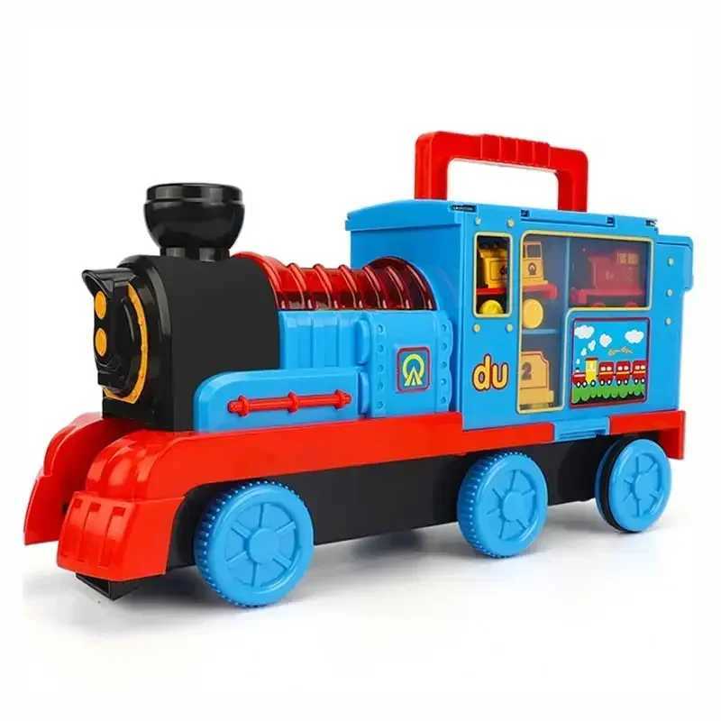 Thomas and Friends Rail Train Suit Racing Track Orbital Set Big Size Train Storage Box Toy Casting Alloy Model Children Toy Gift X250113