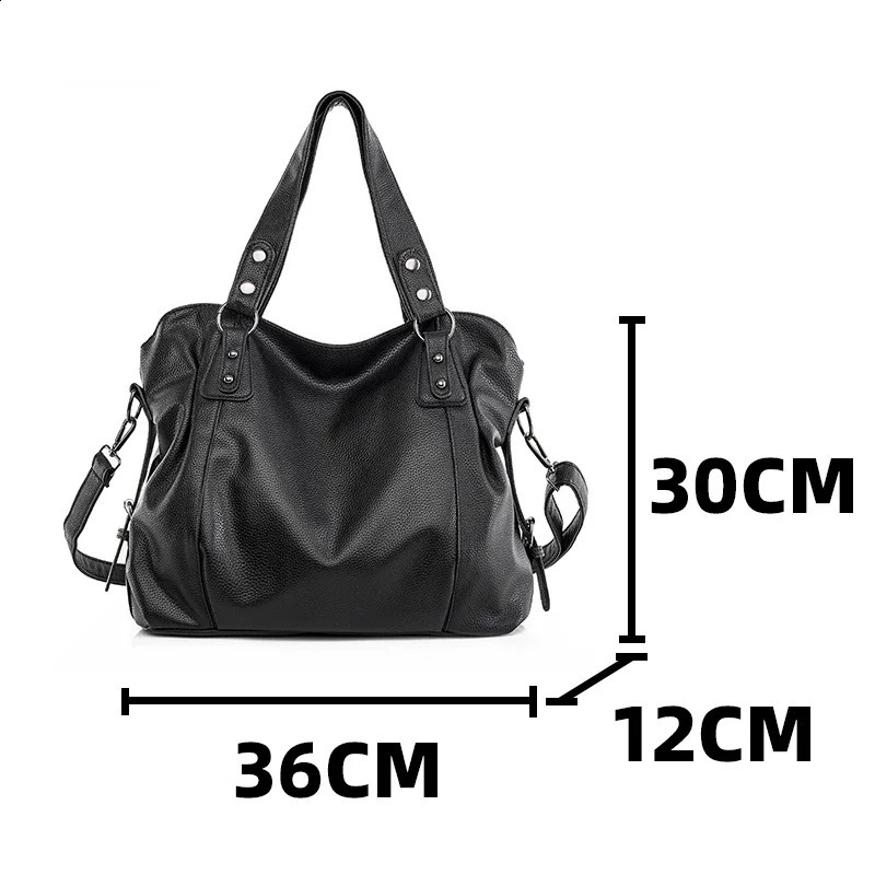 Female Hobo Handbag Large Capacity Shoulder Bags Big Stylsih Tote Bag Ladies Soft Leather Hobos Messenger Bags Women Shopper Bag 250106