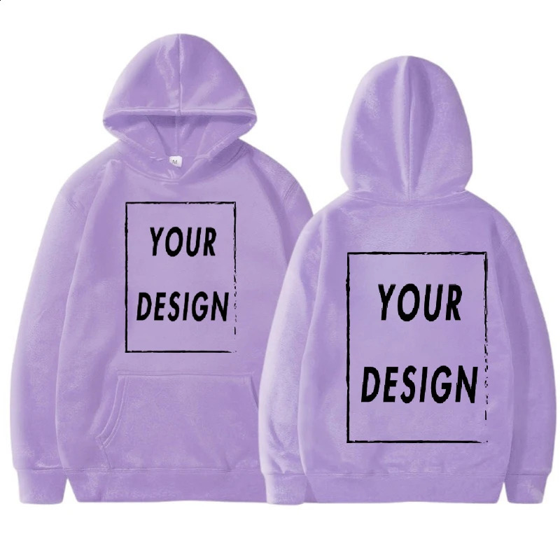 Customized Printed Men Women Hoodie Loose Casual Clothing Fashion Long Sleeve Hooded Pullover Personality Streetwear Sweatshirts 250113