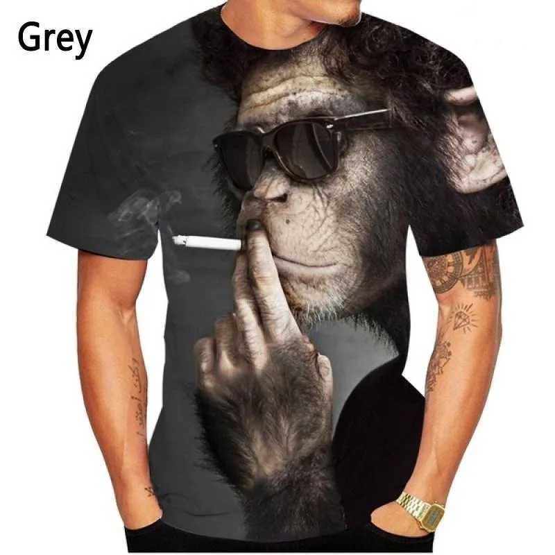 New Fashion Gorilla/Monkey 3D Printed T-shirt Fun Summer Casual Short Sleeve Gorilla Shirt Top for Men and Women X2501138