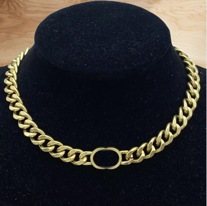 Mens necklace luxury necklaces designer pendants letter simple jewlery designer for women charm chain no fade plated gold necklace valentines gifts go084 C4