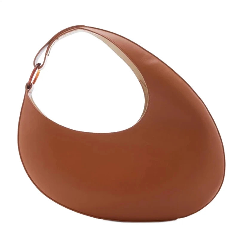 Leather Handbags Women Crescent Shape Bag Personality Large Capacity Underarm Bag Fashion Shoulder Bag Borsa 250110
