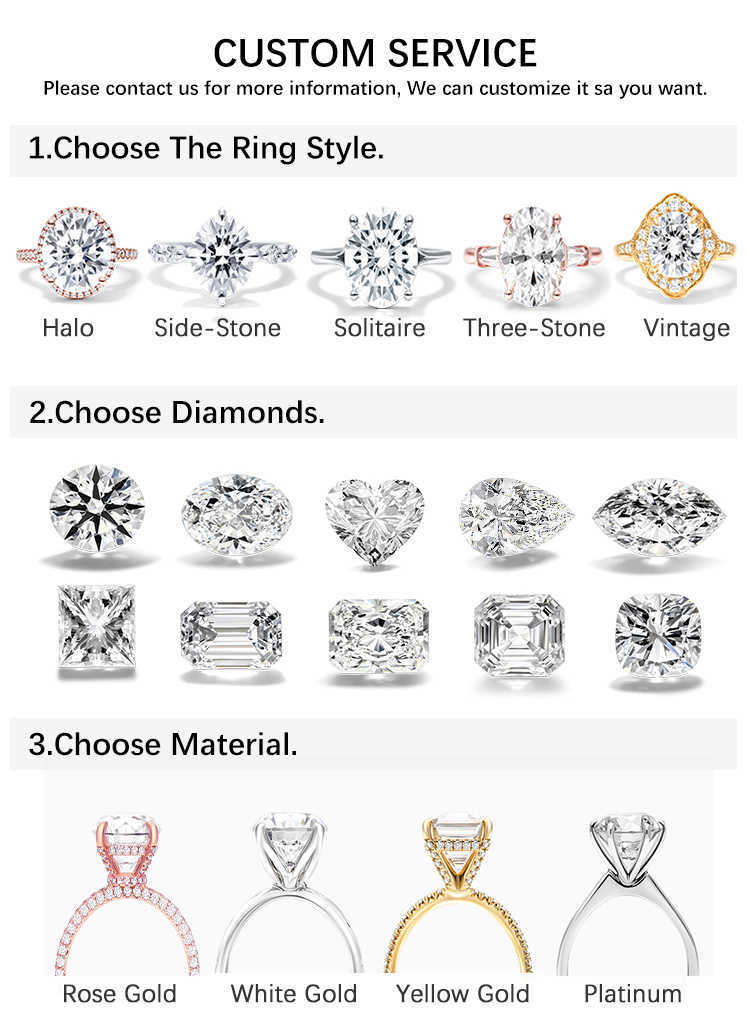 Goldleaf Real 14k Yellow Gold Engagement Ring with Long Cushion Cut Moissanite Diamond Romantic Women Gold Wedding Rings