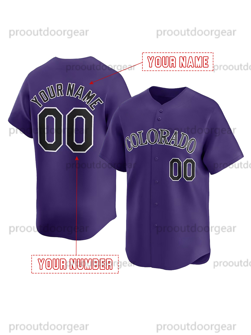Baseball Jersey McMahon 19 Blackmon Jones Rodgers Mom Custom Sweatshirt - Embroidered Baseball Jerseys Mens Womens Youth