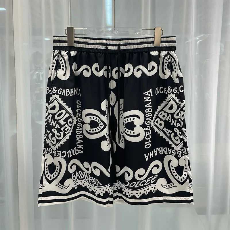 Mens Trendy Summer Fashion Casual Loose Breathable Beach Pants Versatile Summer Clothes Five Quarter Printed Mens ShortsXJ250114