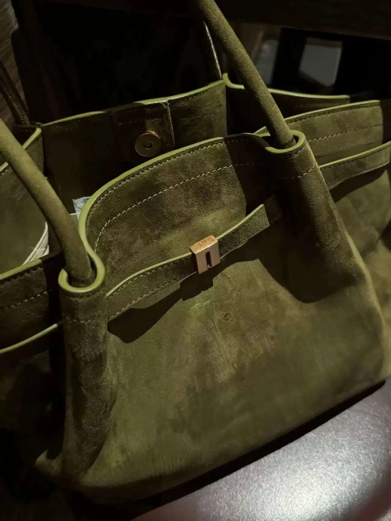 LEFTSIDE Small Nubuck Leather Tote Bags Lady Shoulder Bag For Women 2024 Winter New Korean Fashion Y2k Retro Handbags And Purses