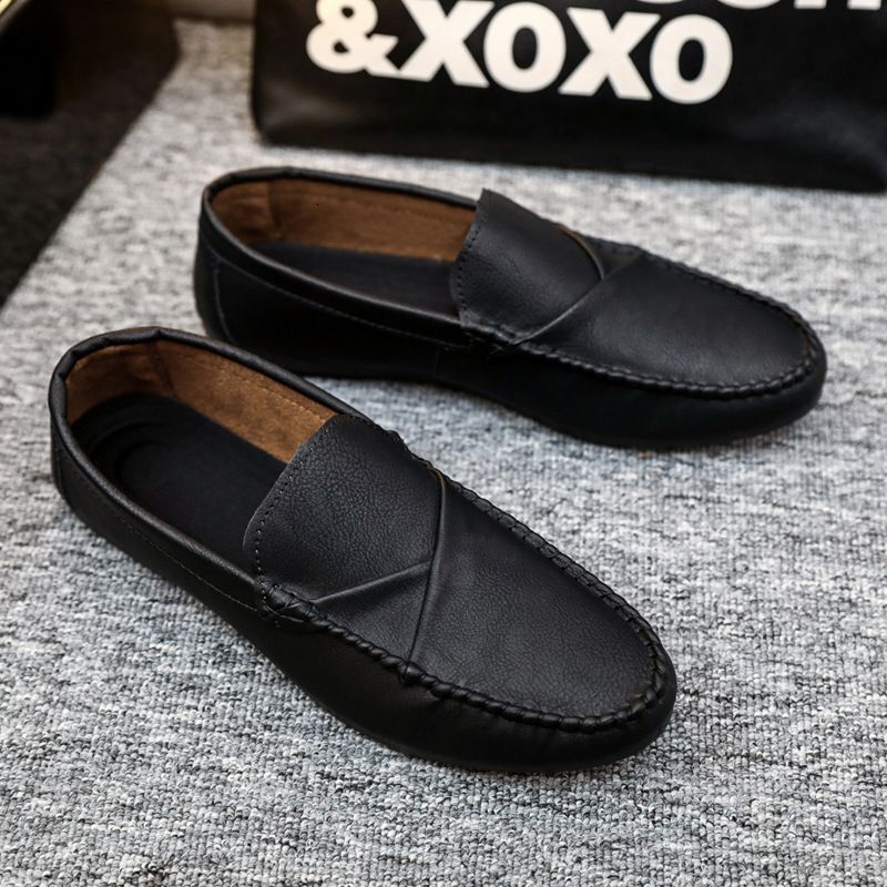 Summer Loafers Men's Leather Casual Trend British Shoes