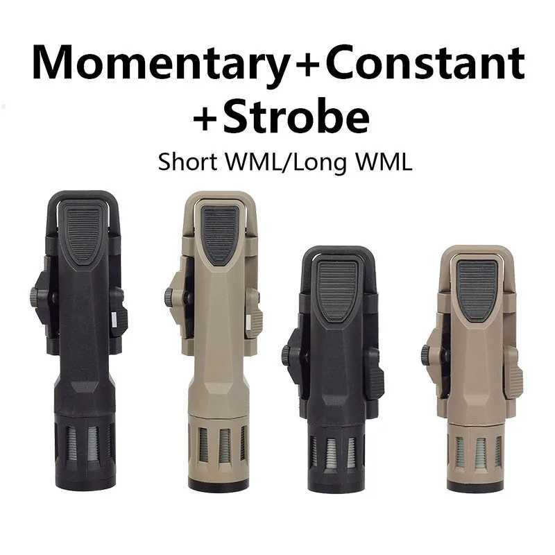 Tactical INFORCE WML APL Nylon Rifle Pistol Gun Strobe LED Light Fit 20mm Rail Airsoft Weapon Hunting FlashlightXJ241217