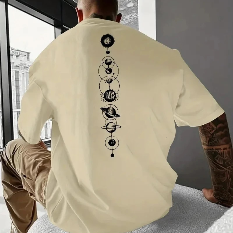 Mens Pure Cotton Soft Clothes Summer Vintage Y2k Funny Tops Harajuku Comfortable Oversized Social Short Sleeve T Shirts 250109