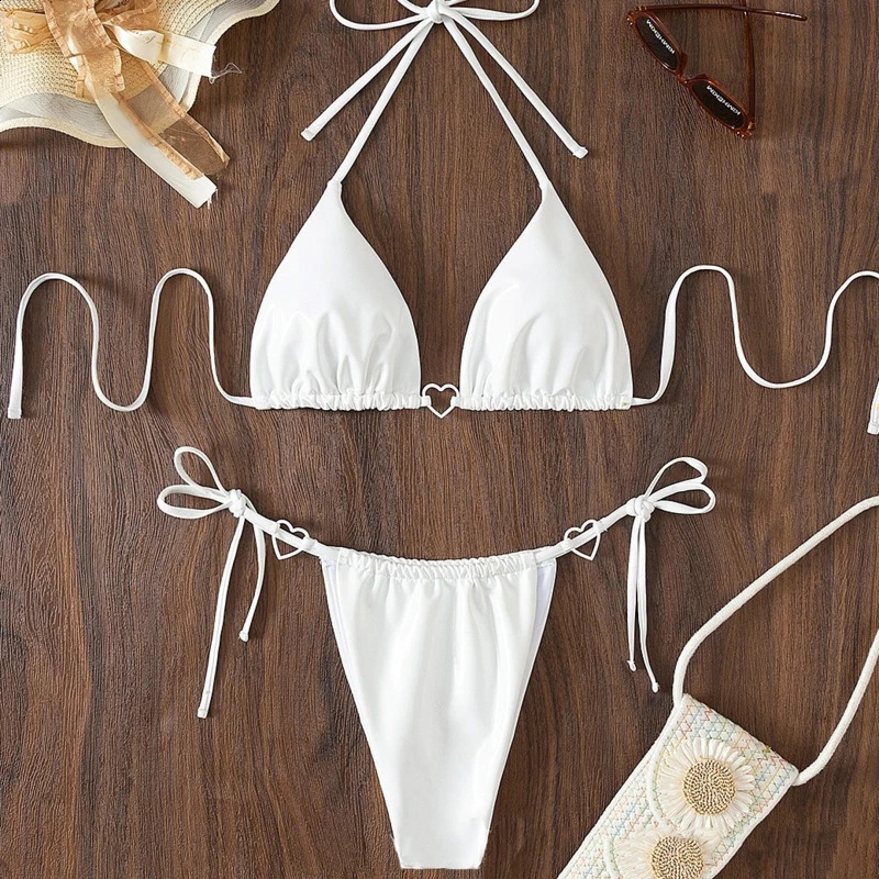 Sexy PU bikini 2025 womens swimsuit womens swimsuit Brazilian bikini swimsuit swimming pool swimsuit 250110