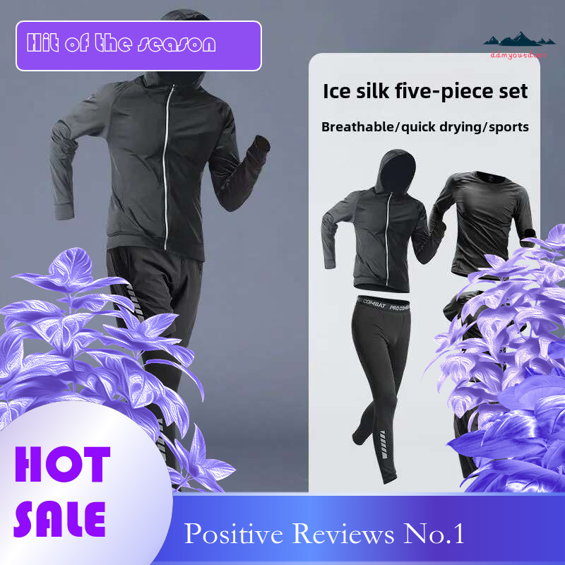 Ddmyoutdoor China Domestic Men S Running And Fiess Set Quick Dry Tight Fit Long Sleeve T Shirts Ideal For Gym Workouts Basketball Training Cycg