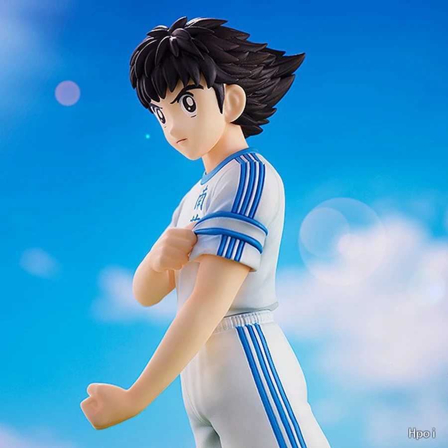 18cm Captain Anime Figure Ozora Tsubasa Action Figures Hyuuga Kojirou/Wakabayashi Genzou Figurine Collection Model Toys W250114 Free shipping