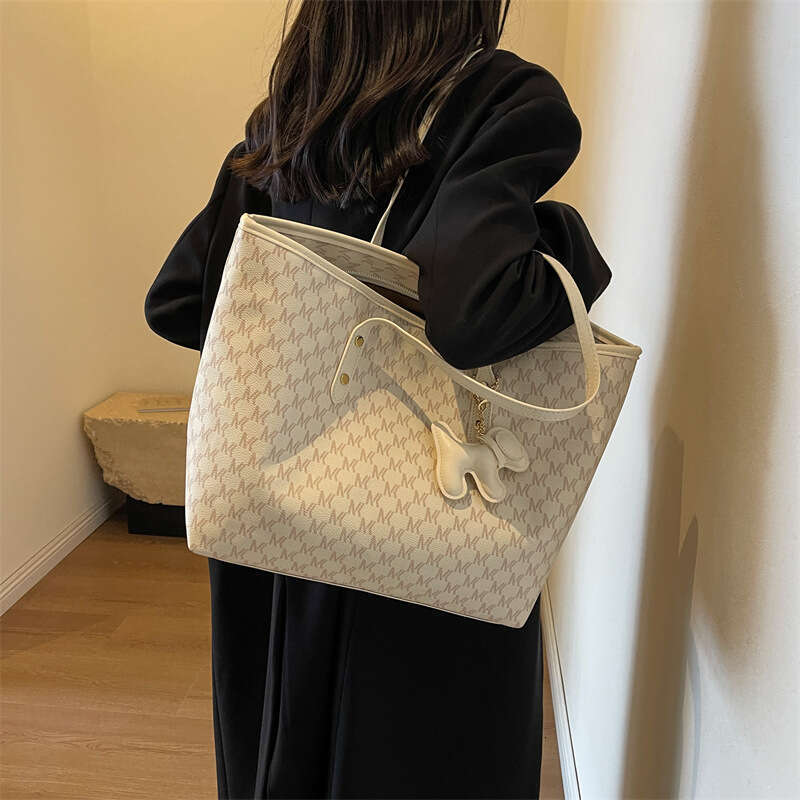 Large Capacity Bag Handbag Shopping Bags Single Shoulder Commuting Bag Tote Bag Handbags High Quality PU Leather Shoulder Strap