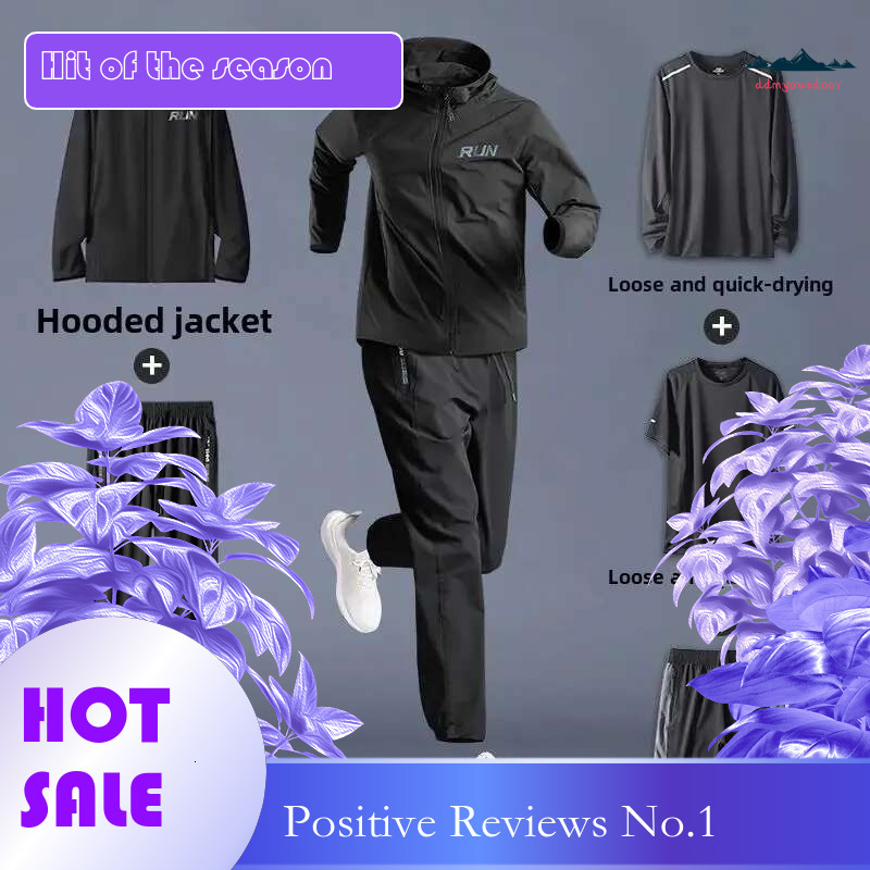 Ddmyoutdoor China Domestic Men S Spring Autumn Running Fiess Suit Loose Fit Quick Dry Clothes Morning Runs Ideal For Outdoor Training Gym Workouts