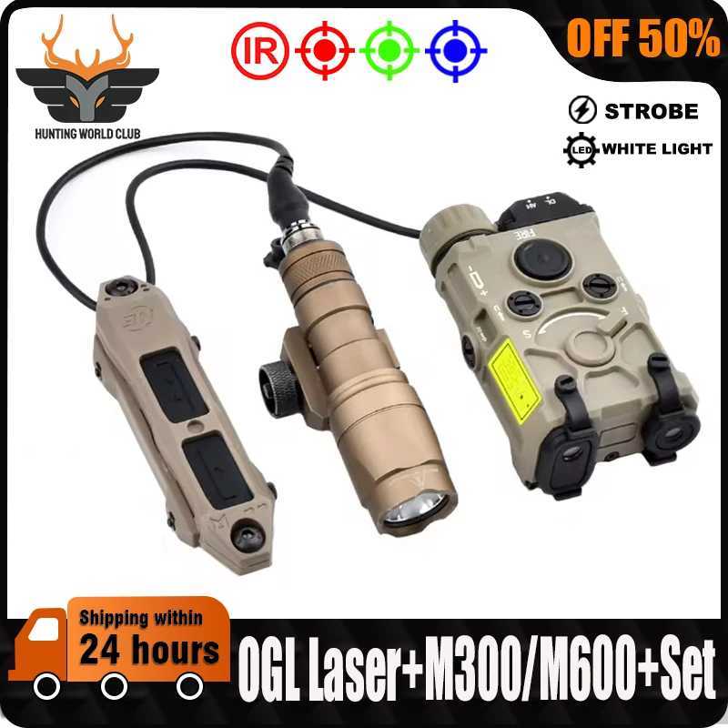 WADSN OGL infrared laser green blue red aiming tactical M300 M600 flash white light D used for 20MM track hunting air gun accessories W250113