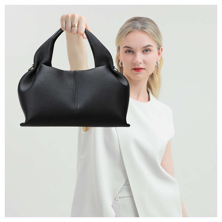 Women's Bags handbag Cloud autumn winter fashionable soft leather handbag, simple and versatile commuting bag, women's high-end sense, large