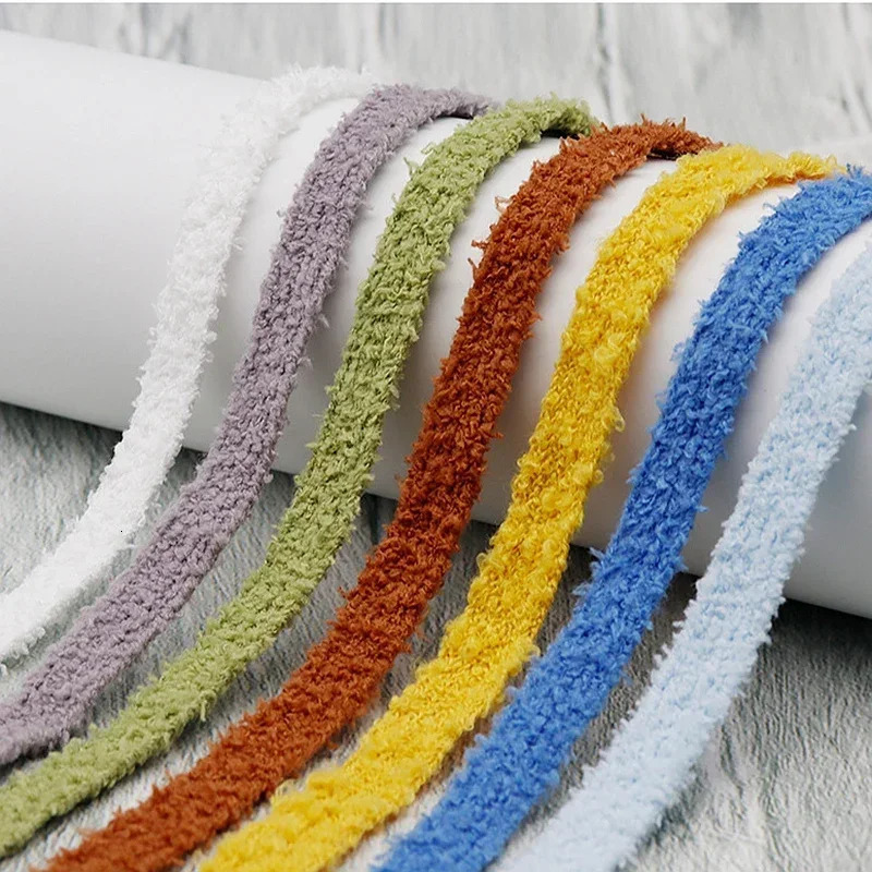 Flat Shoelace Fluffy Shoelaces 15CM Width Plush Rope Shoe Laces for Shoes Casual Sneakers 100120140160CM Accessorie 250114
